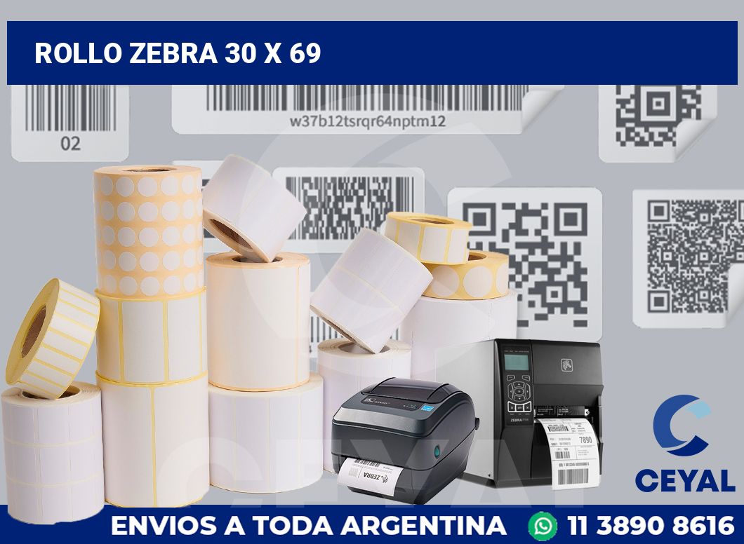 rollo zebra 30 x 69