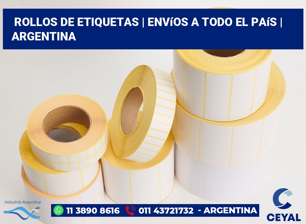 rollos de etiquetas | Envíos a todo el país | Argentina