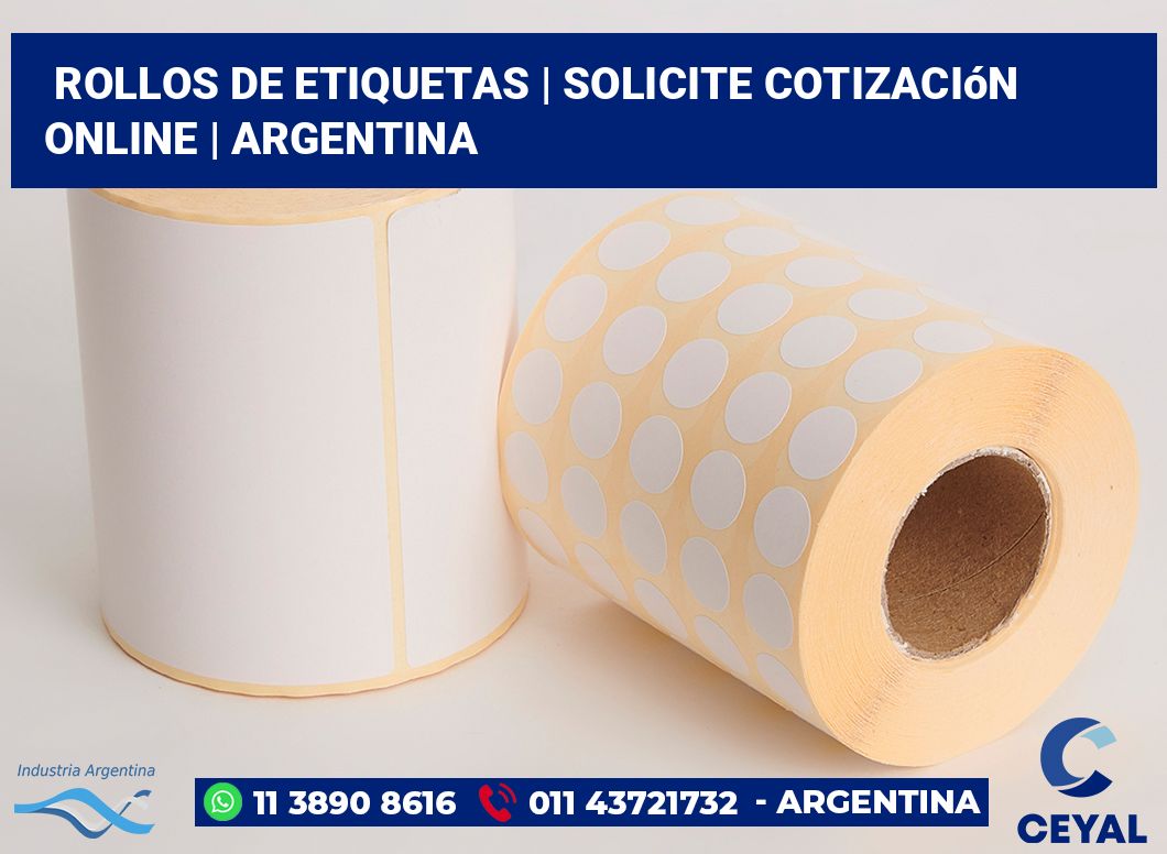 rollos de etiquetas | Solicite cotización online | Argentina
