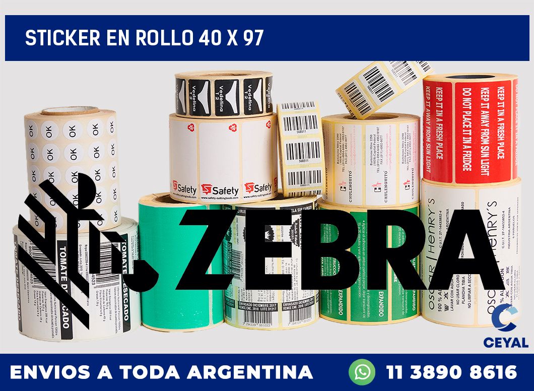 sticker en rollo 40 x 97