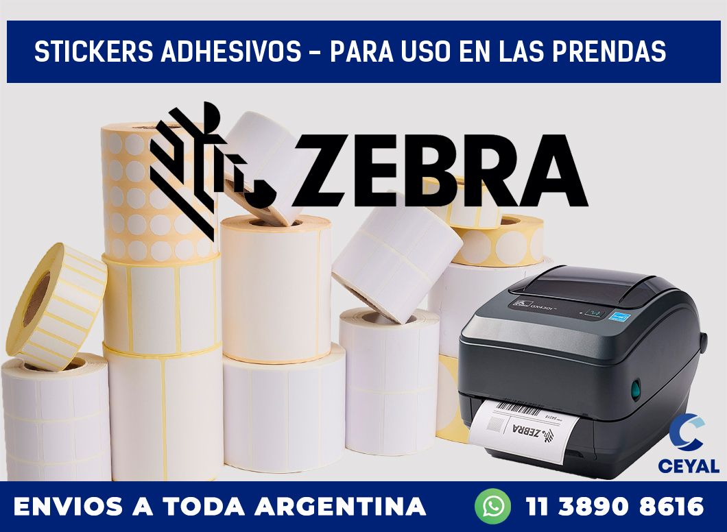 stickers adhesivos - para uso en las prendas