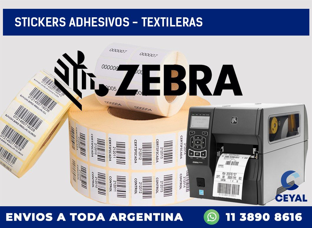 stickers adhesivos – textileras
