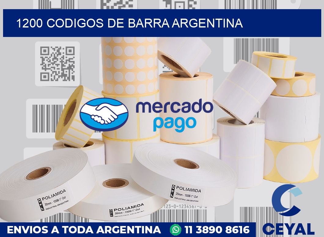 1200 Codigos de barra Argentina