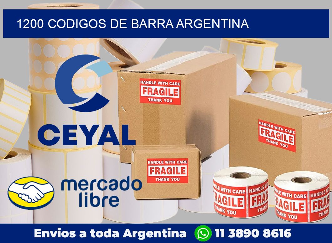 1200 Codigos de barra Argentina