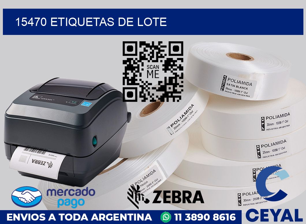 15470 Etiquetas de lote
