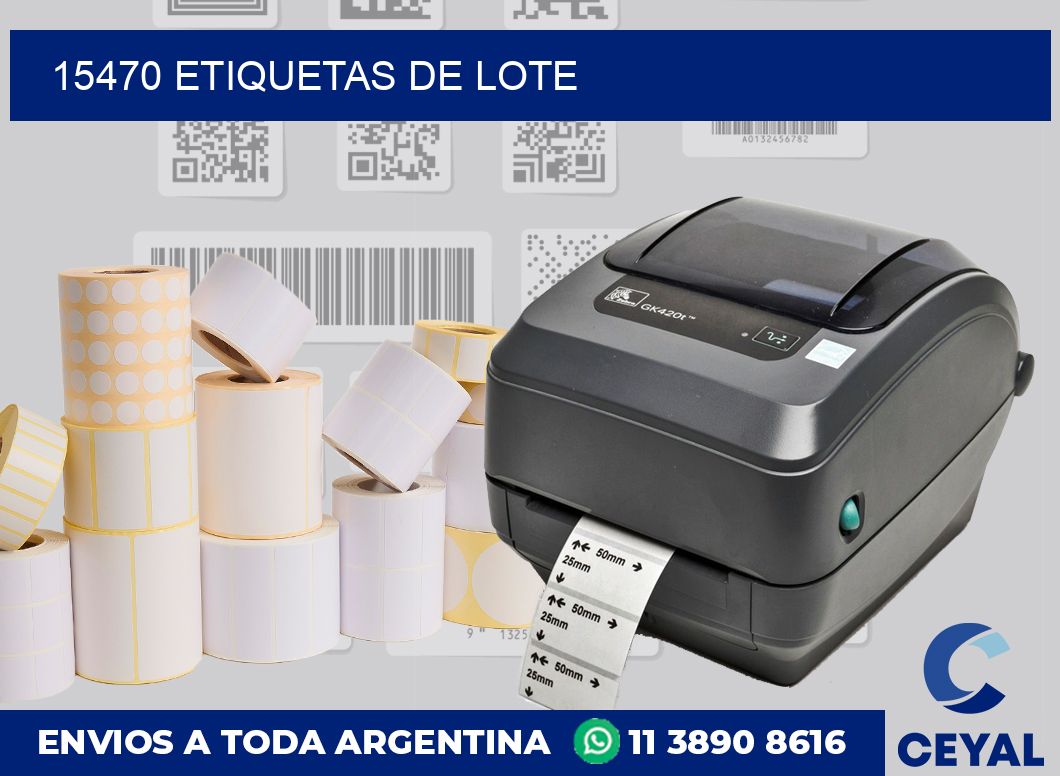 15470 Etiquetas de lote
