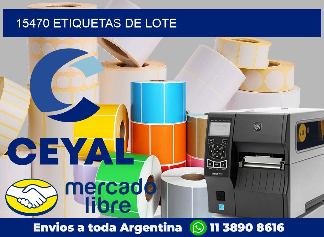 15470 Etiquetas de lote