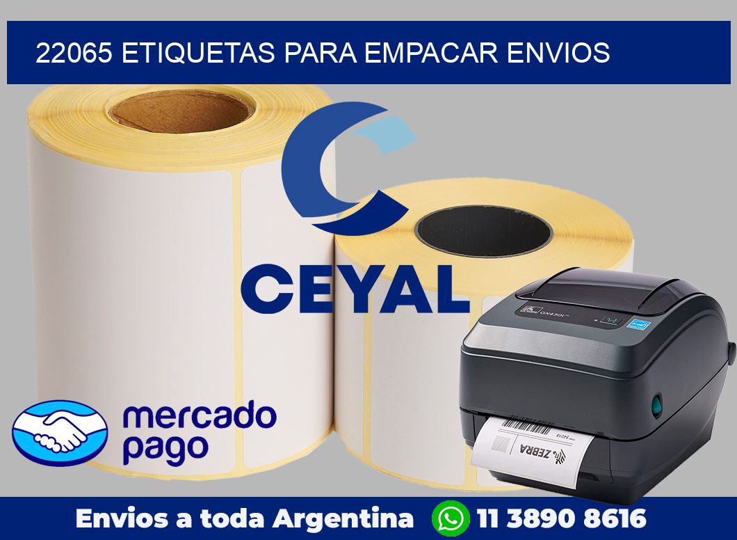 22065 Etiquetas para empacar envios