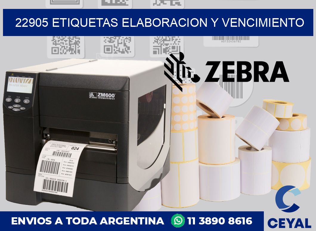 22905 Etiquetas elaboracion y vencimiento
