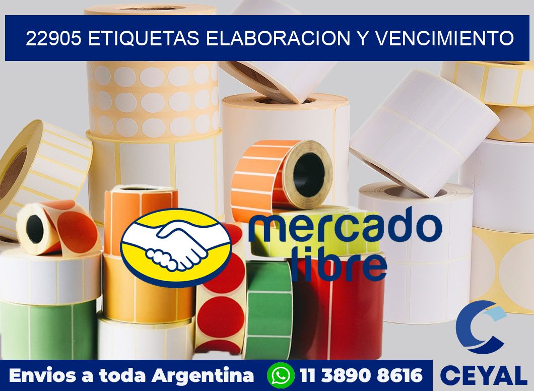 22905 Etiquetas elaboracion y vencimiento