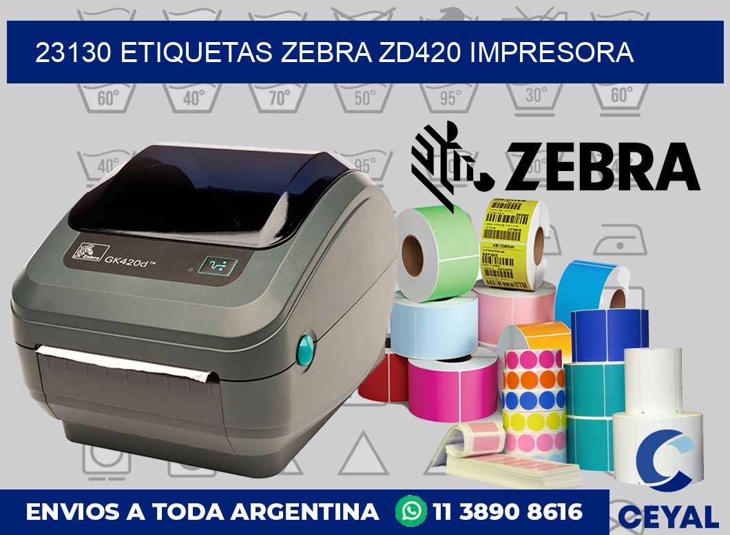 23130 etiquetas Zebra zd420 impresora