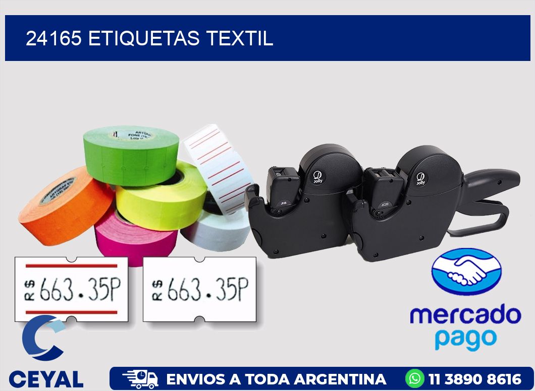 24165 etiquetas textil