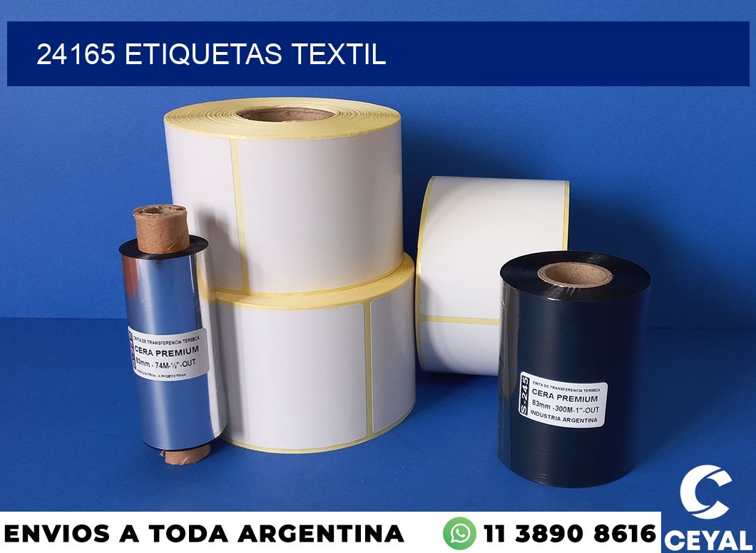 24165 etiquetas textil