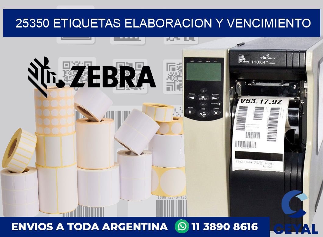 25350 Etiquetas elaboracion y vencimiento