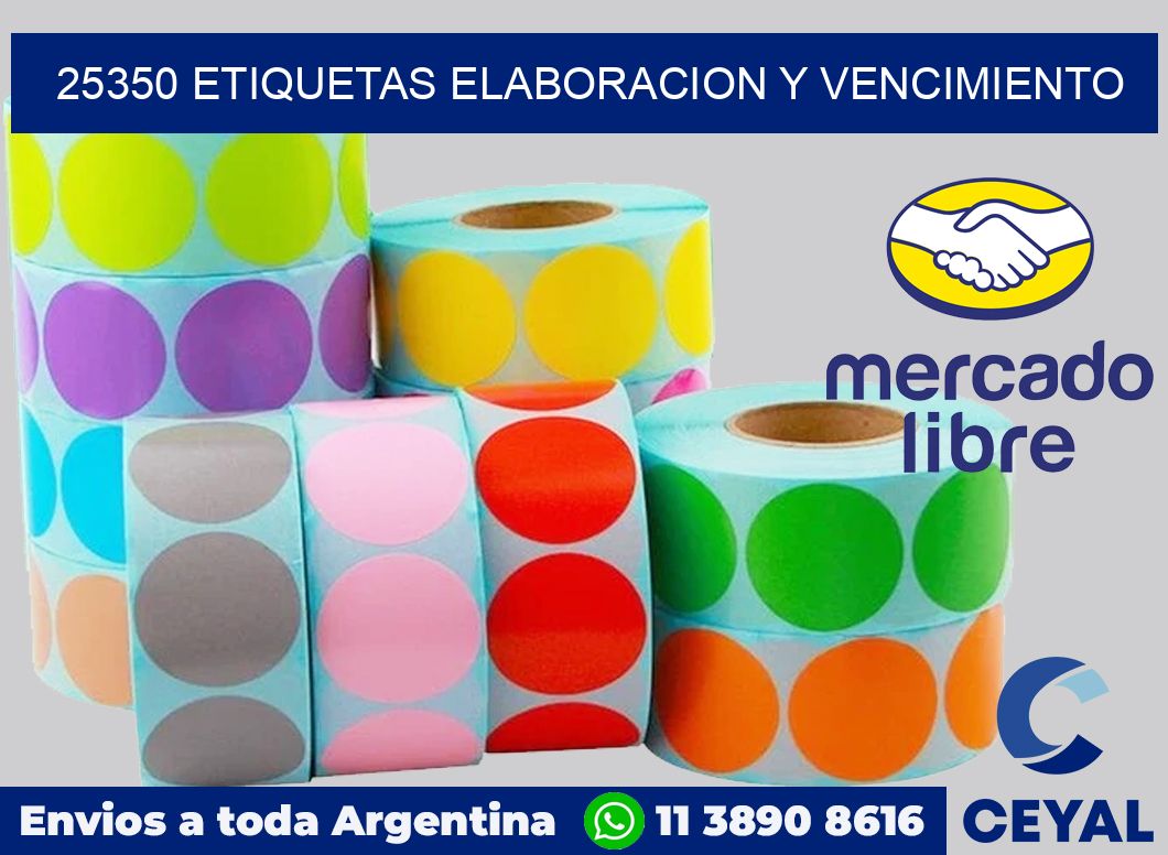 25350 Etiquetas elaboracion y vencimiento