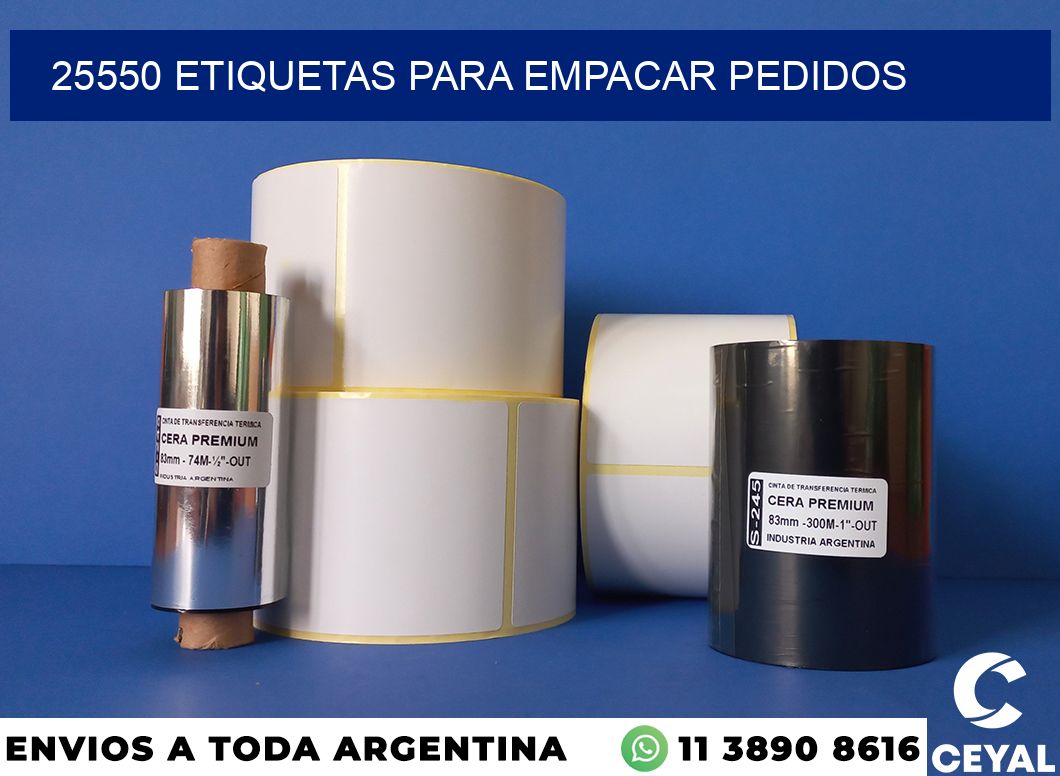 25550 etiquetas para empacar pedidos