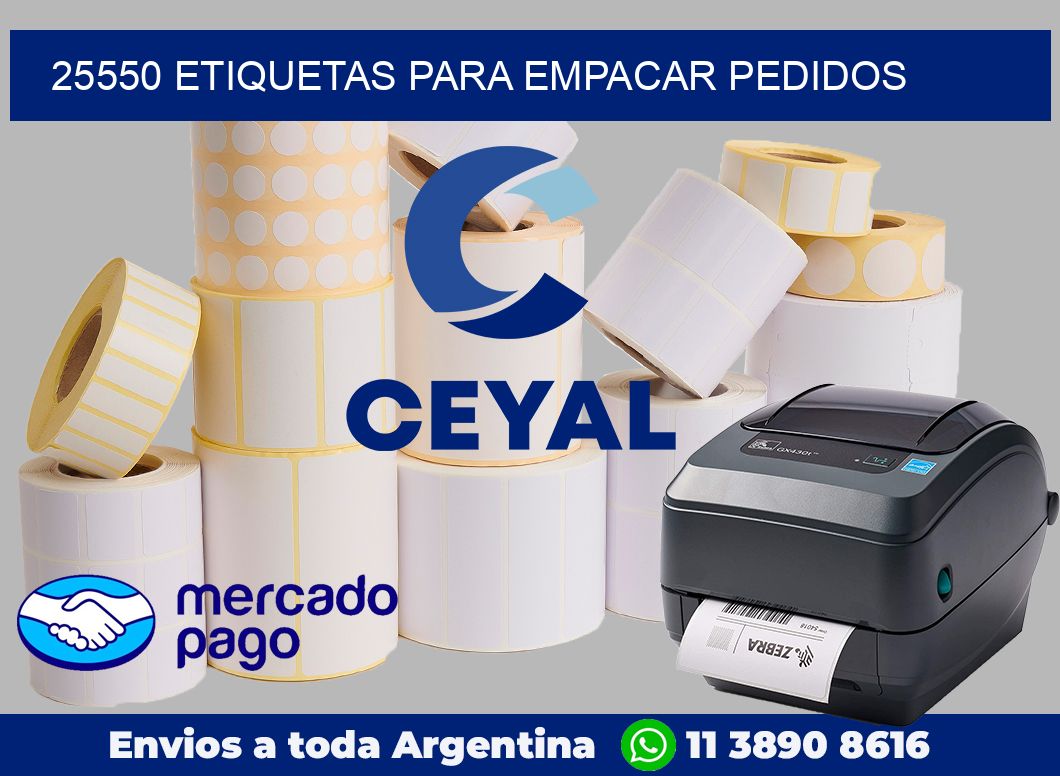 25550 etiquetas para empacar pedidos