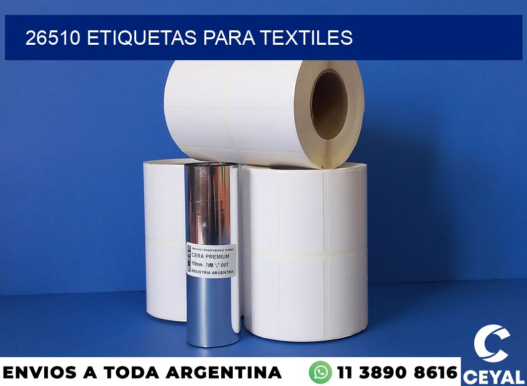 26510 etiquetas para textiles