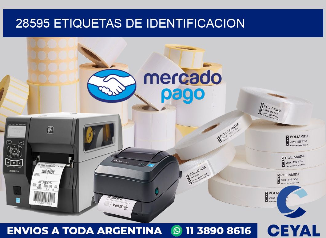 28595 Etiquetas de identificacion
