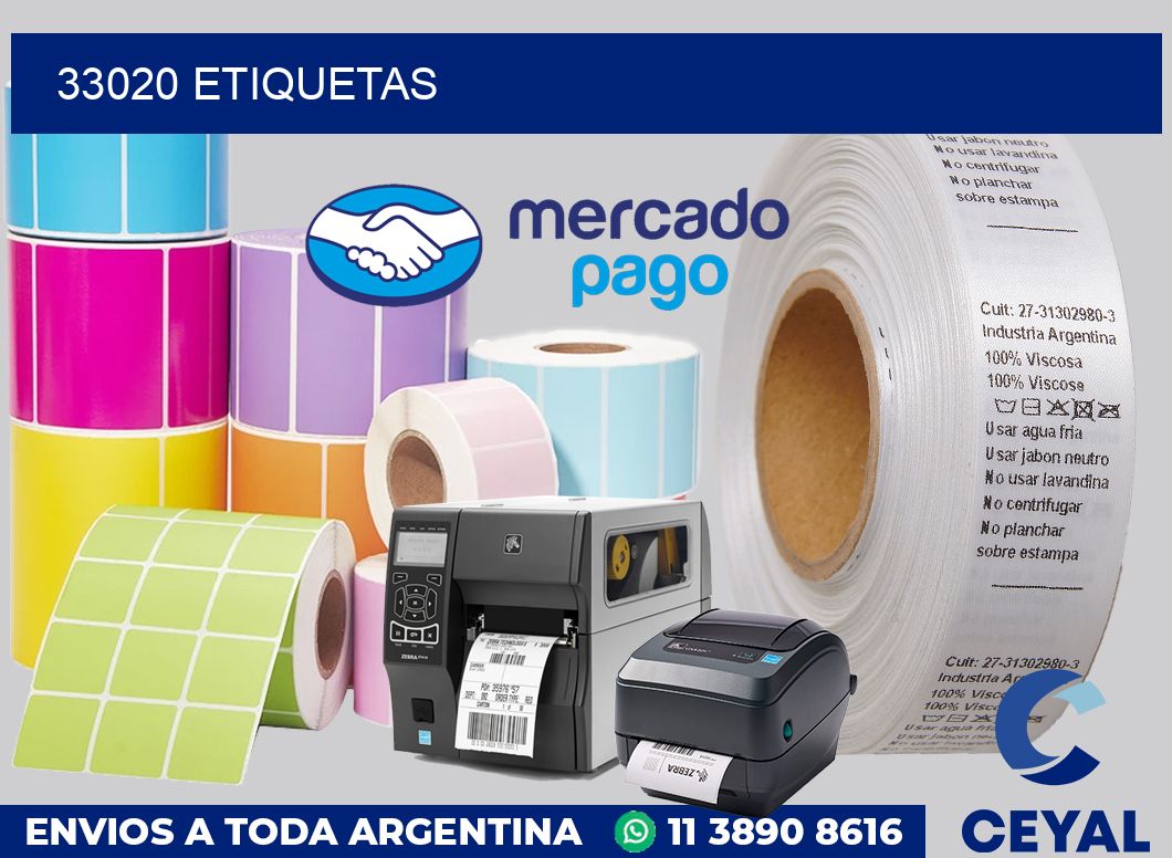 33020 etiquetas