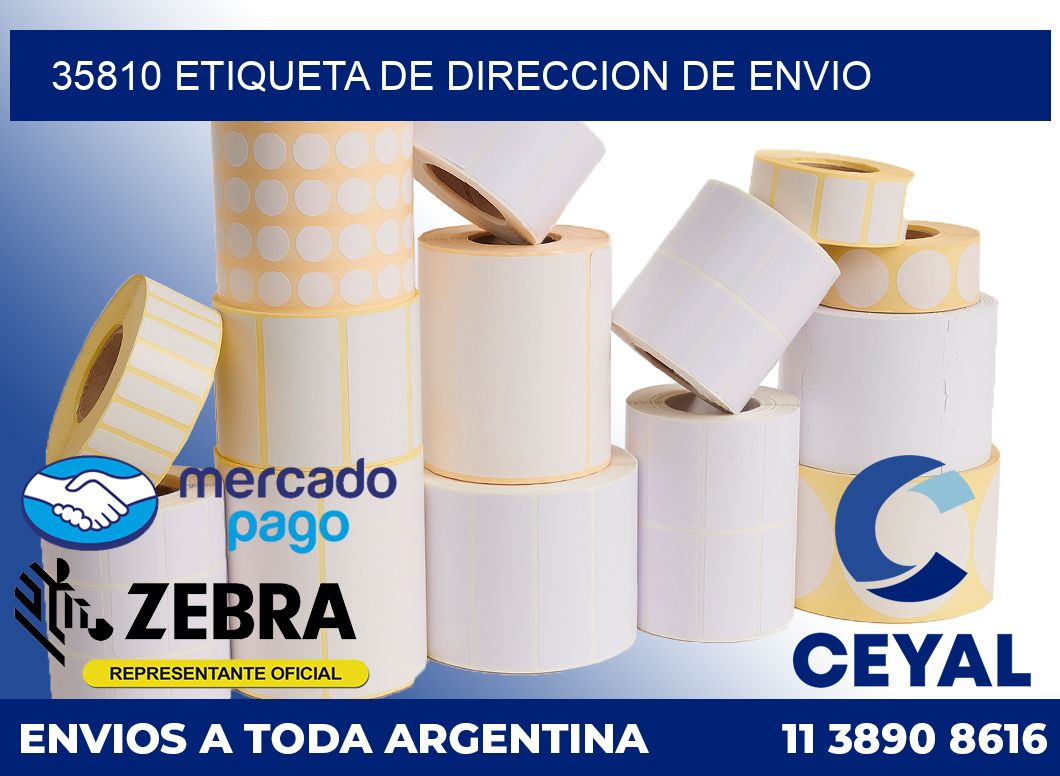 35810 Etiqueta de direccion de envio