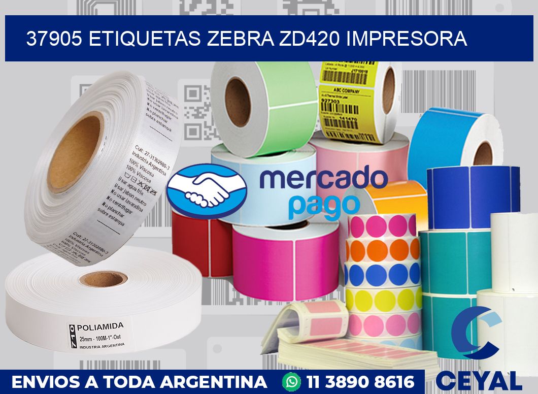 37905 etiquetas Zebra zd420 impresora