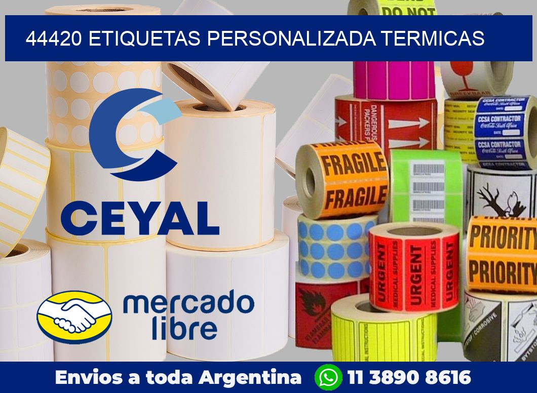 44420 etiquetas personalizada termicas