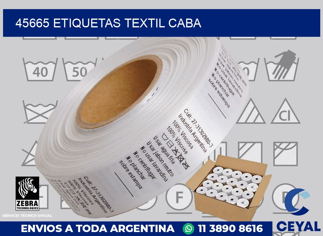 45665 etiquetas textil caba