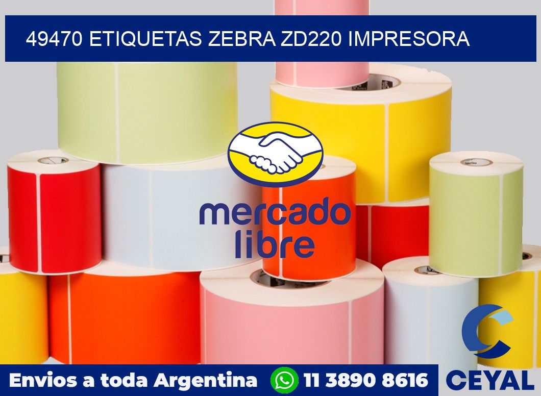 49470 etiquetas Zebra zd220 impresora