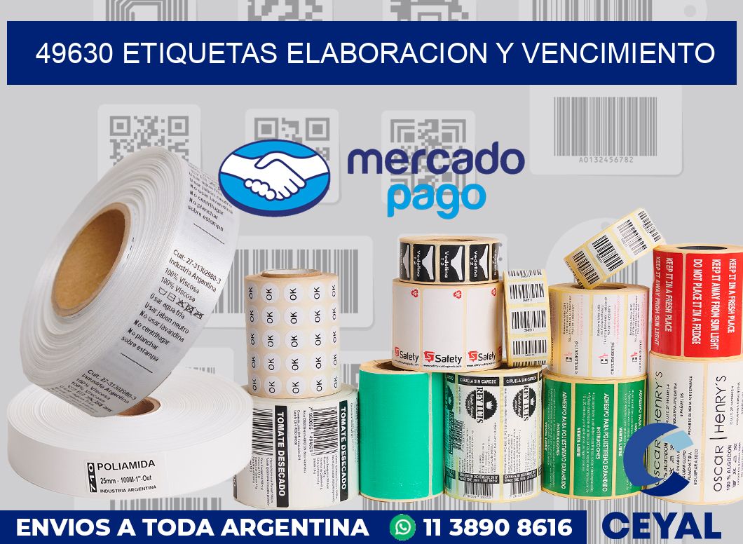 49630 Etiquetas elaboracion y vencimiento