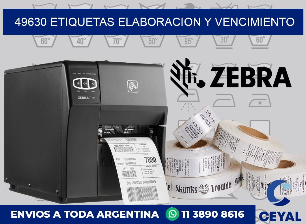 49630 Etiquetas elaboracion y vencimiento