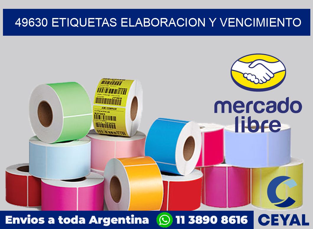 49630 Etiquetas elaboracion y vencimiento