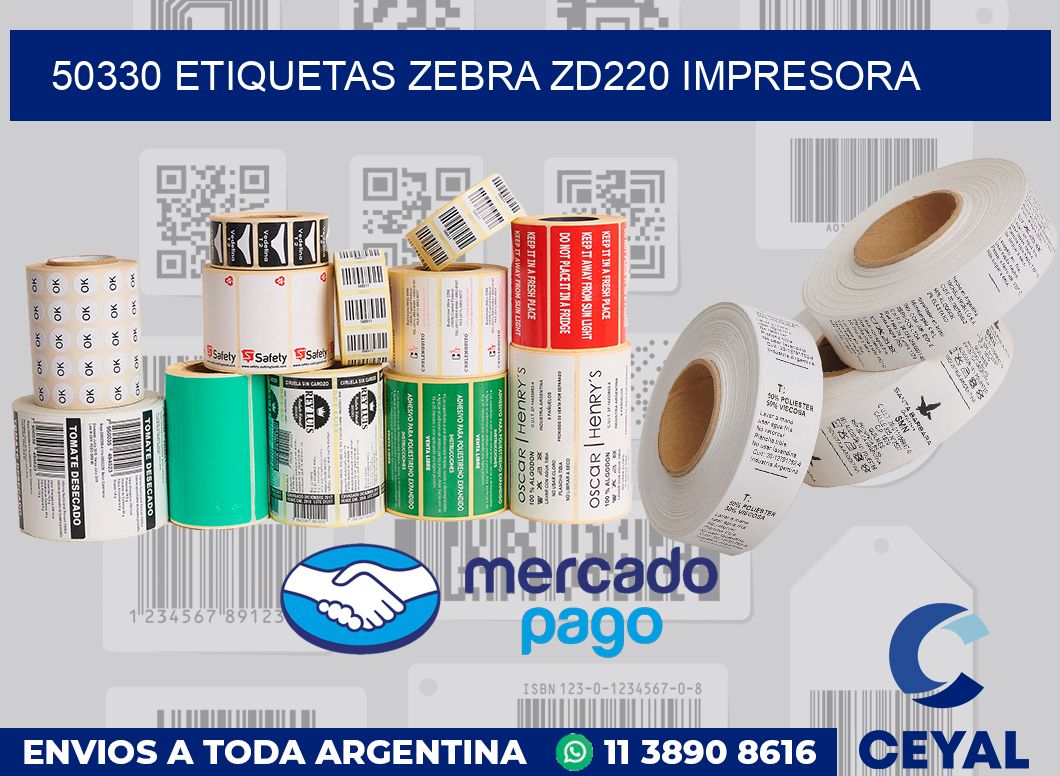 50330 etiquetas Zebra zd220 impresora