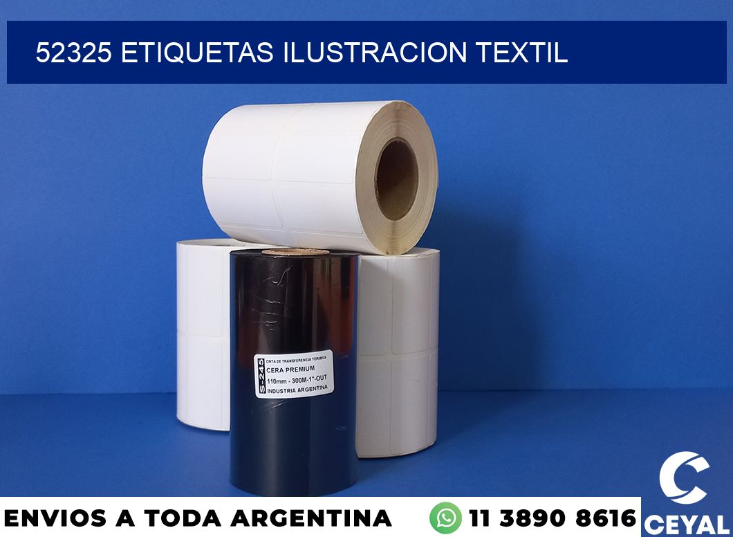 52325 etiquetas ilustracion textil