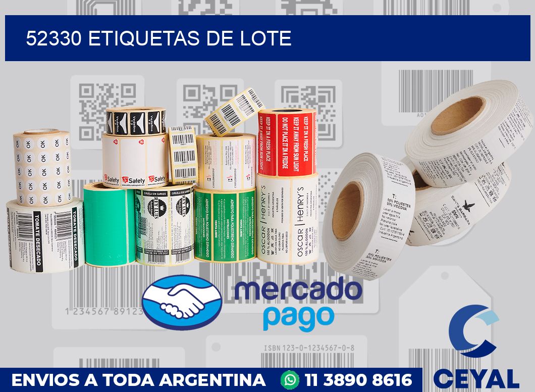 52330 Etiquetas de lote