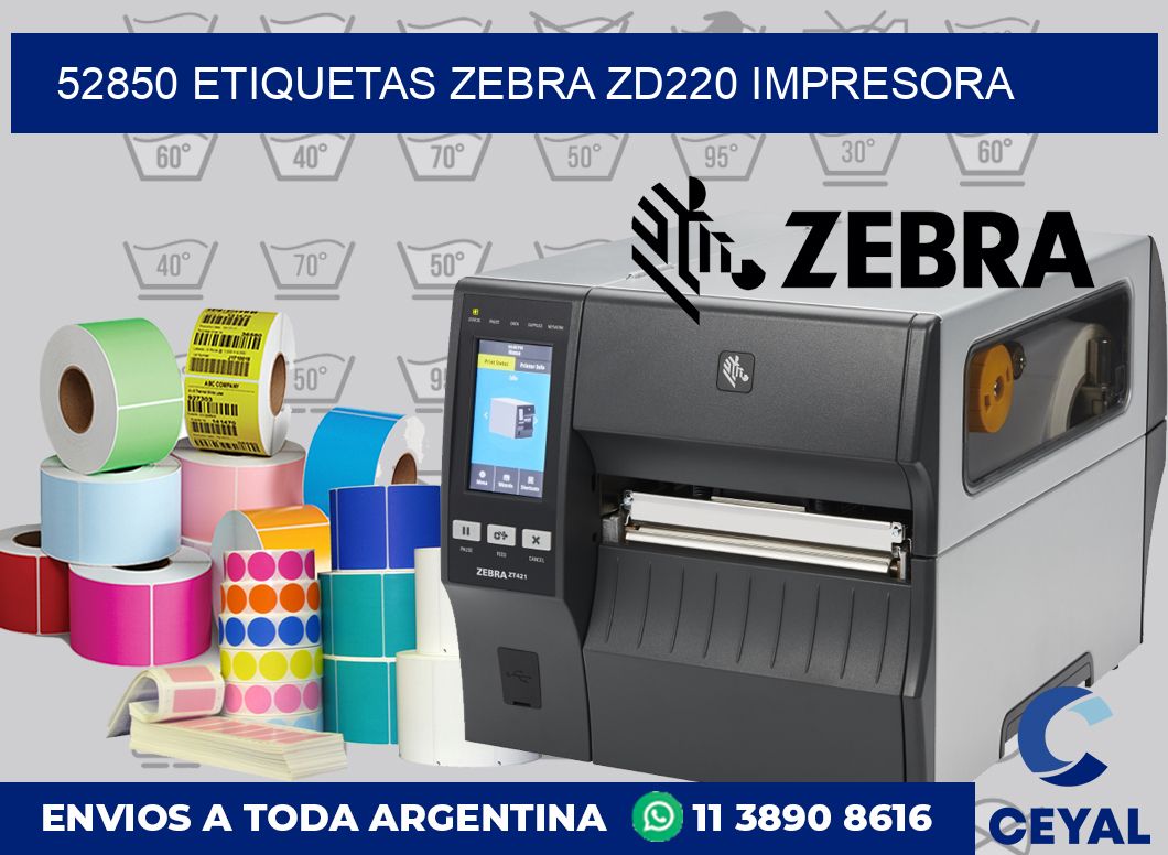52850 etiquetas Zebra zd220 impresora