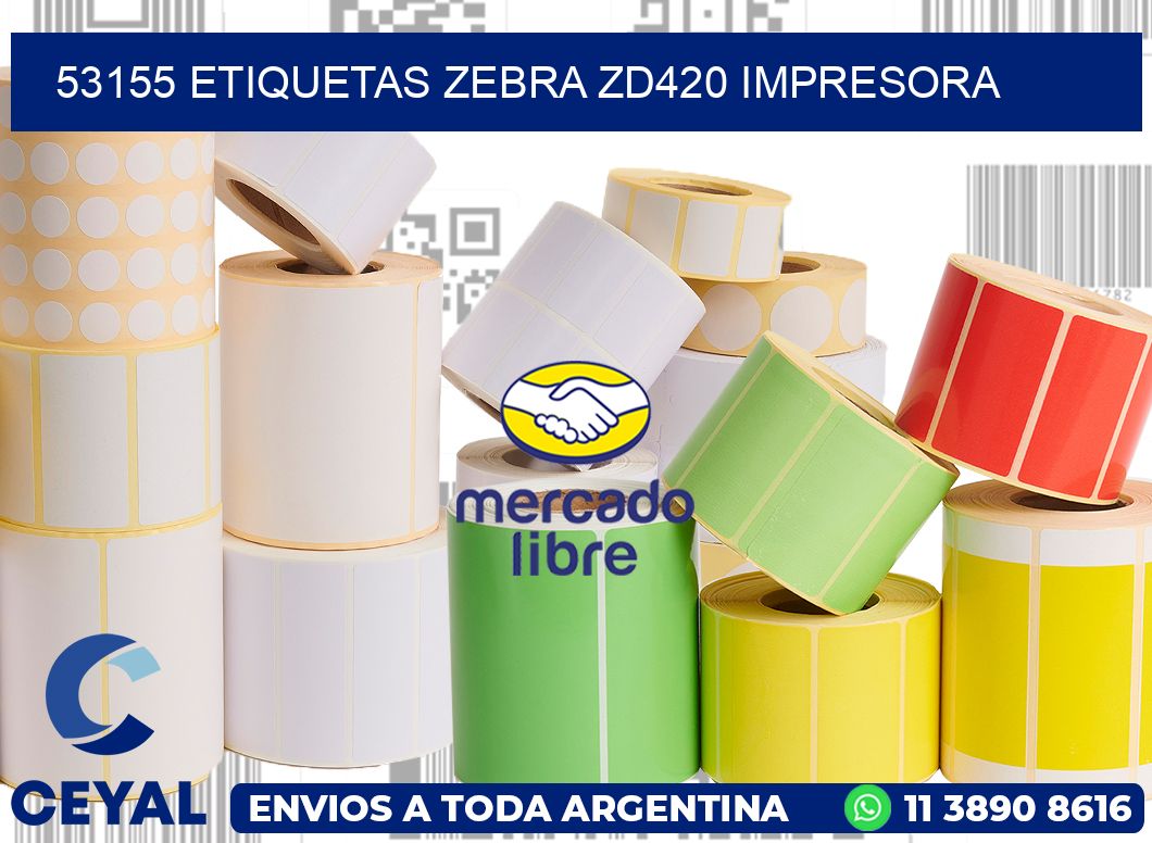 53155 etiquetas Zebra zd420 impresora