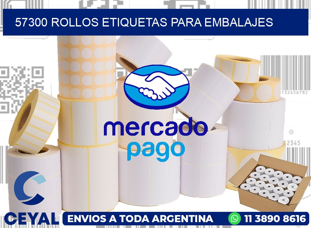 57300 rollos etiquetas para embalajes