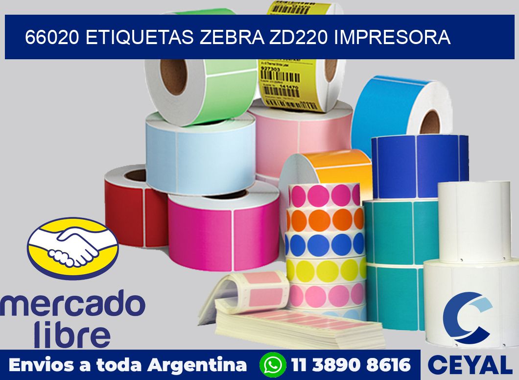 66020 etiquetas Zebra zd220 impresora