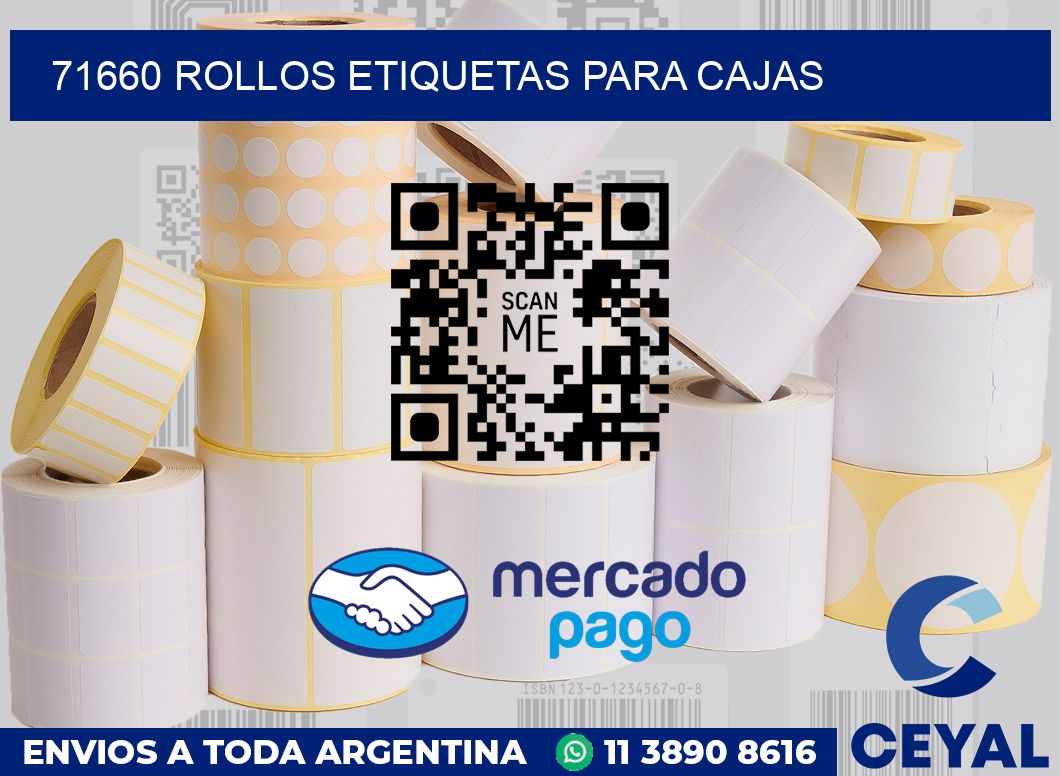 71660 rollos etiquetas para cajas