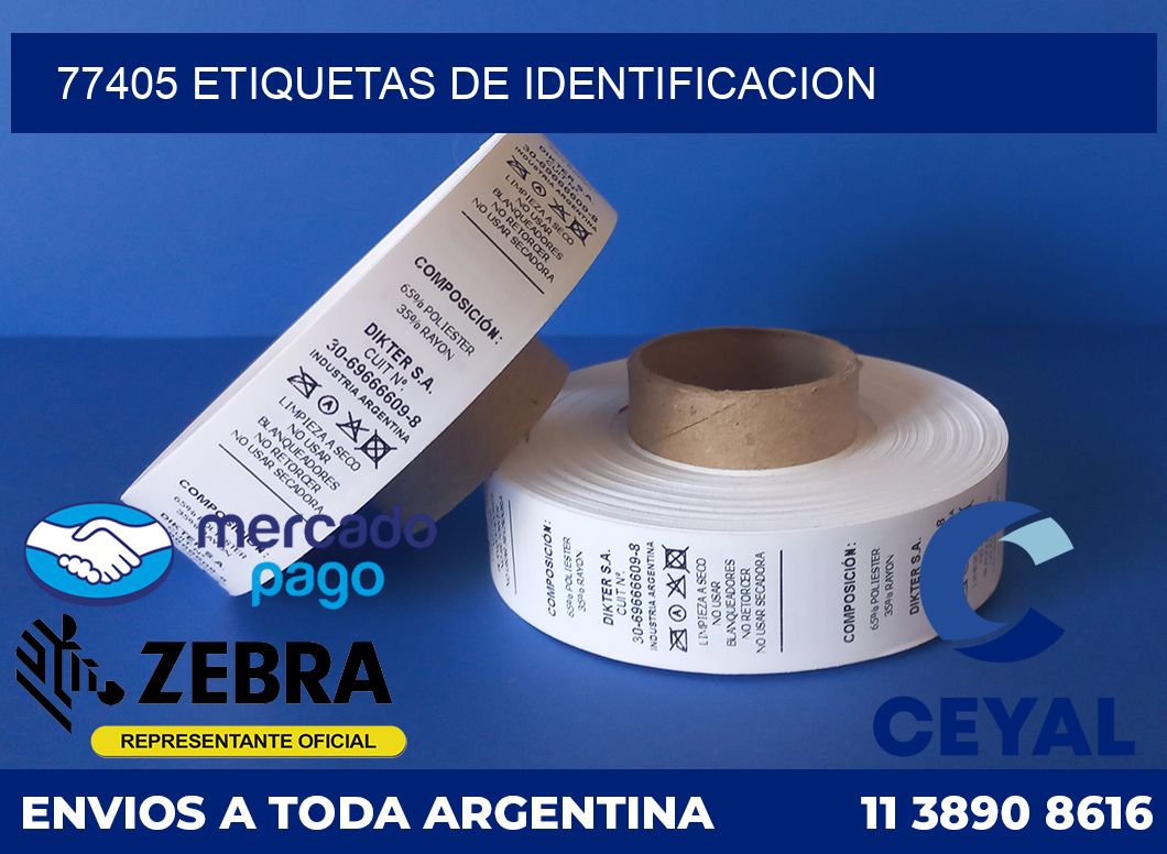 77405 Etiquetas de identificacion