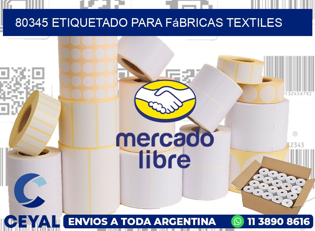 80345 Etiquetado para fábricas textiles