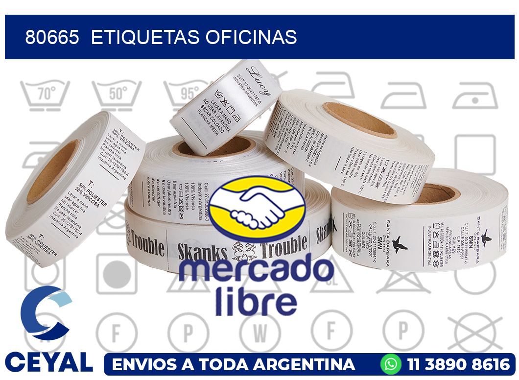 80665  Etiquetas oficinas