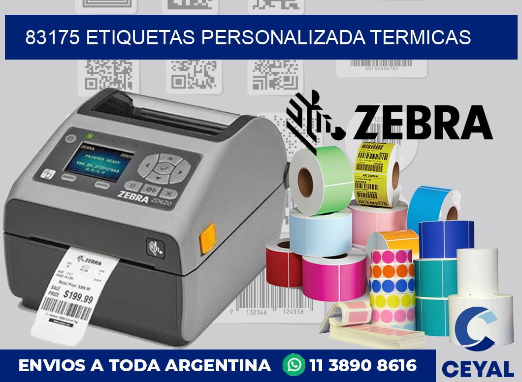 83175 etiquetas personalizada termicas