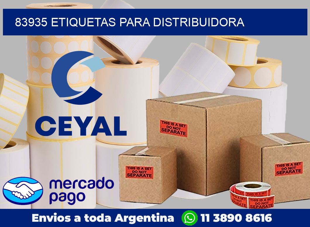 83935 Etiquetas para distribuidora