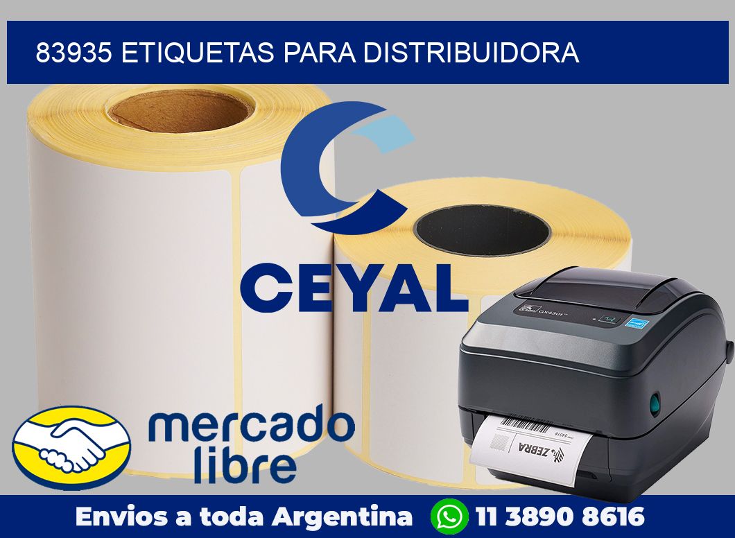 83935 Etiquetas para distribuidora