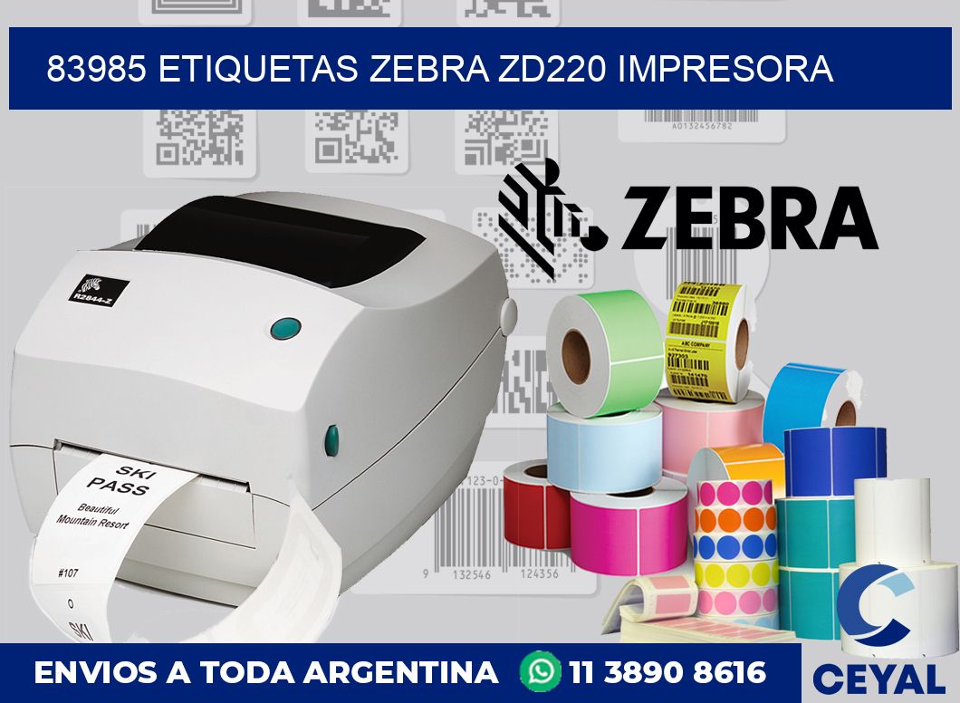 83985 etiquetas Zebra zd220 impresora