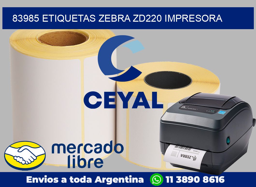 83985 etiquetas Zebra zd220 impresora