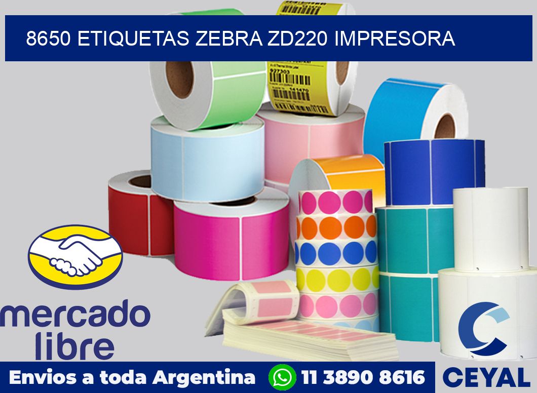 8650 etiquetas Zebra zd220 impresora