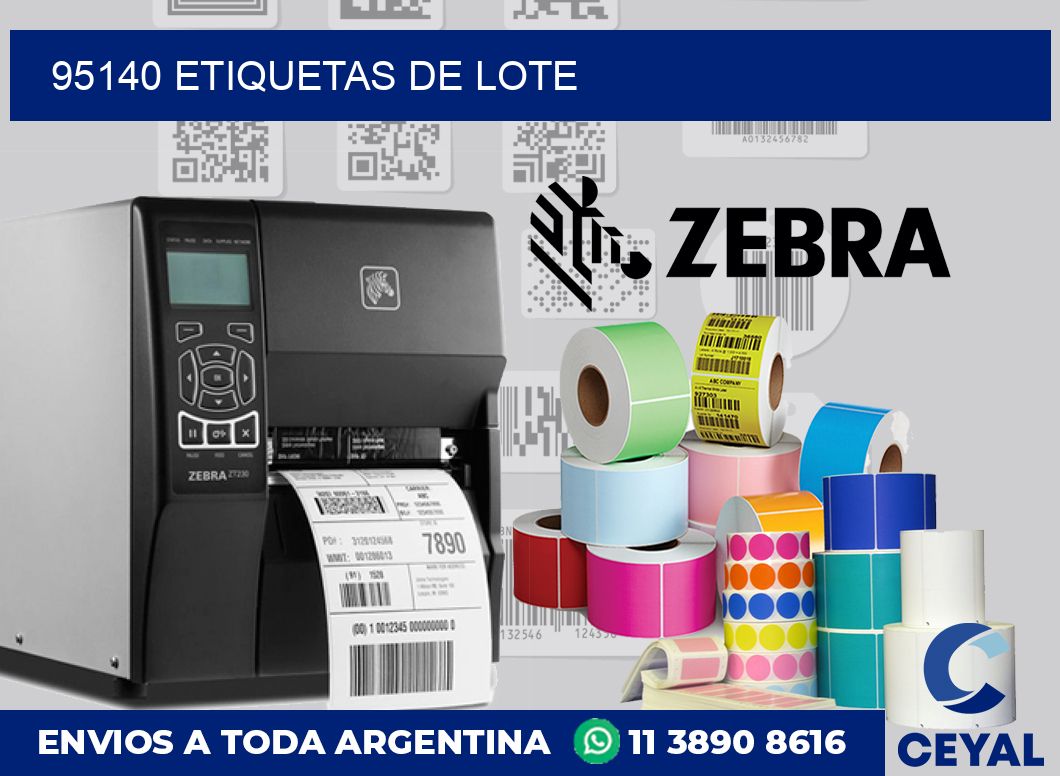 95140 Etiquetas de lote